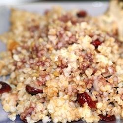Bulgur Wheat with Dried Cranberries recipe