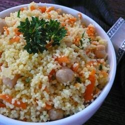 Couscous with Chickpeas and Carrots recipe