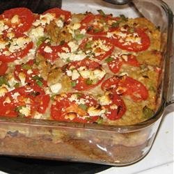 Squash with Tomato and Feta Cheese recipe