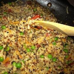 Quinoa with Peas and Parmesan recipe