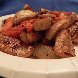 Sean's Mommy's Roasted Root Vegetables recipe