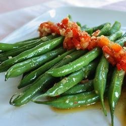 Garlicky, Spicy and Sesamey Green Beans recipe