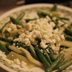 Fresh Green Beans, Fennel, and Feta Cheese recipe