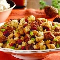 Sausage and Cranberry Stuffing recipe