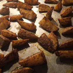 Cajun Spicy Potato Wedges recipe