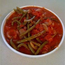 Grecian Green Beans in Tomato Sauce recipe