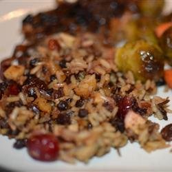 Rice Stuffing with Apples, Herbs, and Bacon recipe
