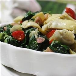 Colorful Spinach and Prosciutto Side recipe