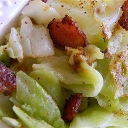 Fried Irish Cabbage with Bacon recipe