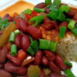 Lighter Cajun Red Beans and Rice recipe
