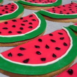 Watermelon Cookies recipe
