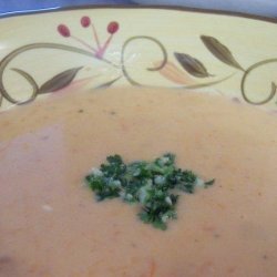 Cheese Soup With Jalapeño Pesto recipe