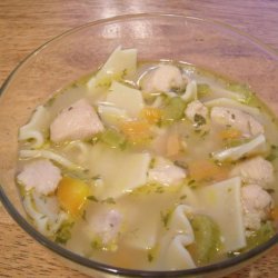 Rich Chicken Soup With Fresh Noodles recipe