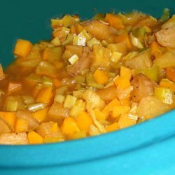 Curried Squashy Apples & Leeks recipe