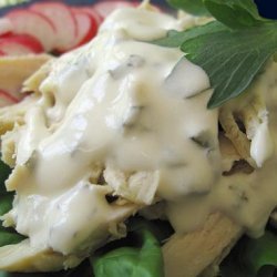 Chicken Salad in a Creamy Chive and Lovage Dressing recipe