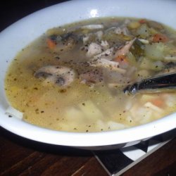 Jane & Michael Stern's Old-Fashioned Homemade Turkey Soup recipe