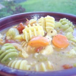 Curly Q  Noodle Chicken Soup recipe