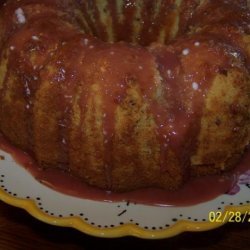 Raspberry Brandy Pecan Cake recipe