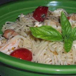 Shrimp With Tomato & Basil Pasta recipe