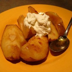 Baked A'nju Pears in Butterscotch Schnapps Sauce recipe