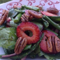 Spinach, Strawberry & Asparagus Salad recipe