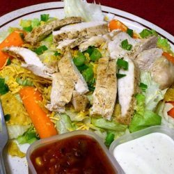 Taco Chicken Ranch Salad recipe