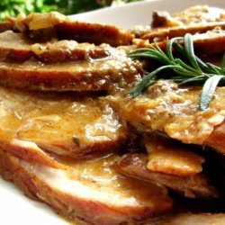 Smothered Pork Roast over Rice recipe