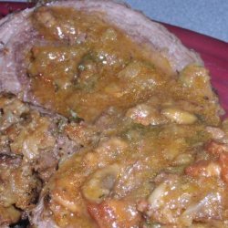 Rostbraten Mit Pilzfulle (Beef Roast With Mushroom Stuffing) recipe