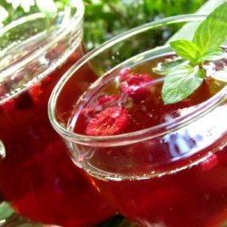 Summertime Raspberry Peach Iced Tea recipe