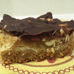 Chocolate Topped Peanut Toffee Bars (Cookie Mix) recipe