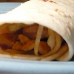 Oriental Chicken in Tortillas recipe