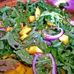 Green Salad With Romaine Lettuce and Mangoes recipe