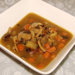 Low Fat Mushroom and Wild Rice Soup recipe