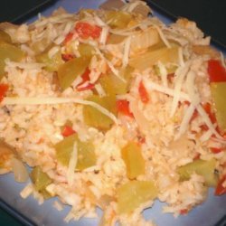 Green and Red Tomato Rice recipe