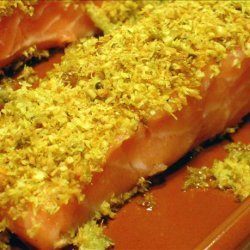 Roast Salmon With Spiced Coconut Crumbs recipe