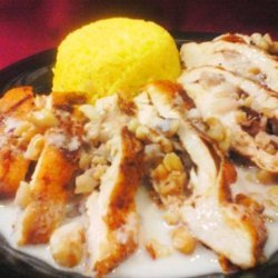 Stuffed Chicken in a Blue Cheese and Pecan Sauce recipe