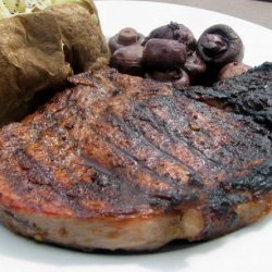 Peppered Rib Eye Steaks recipe
