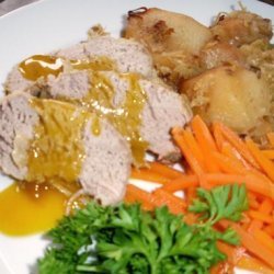 Crock Pot Pork With Sauerkraut, Apple & Potato recipe