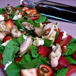 Chicken Strawberry Salad W/ Goat Cheese recipe