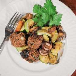 Beefy Mushroom Meatballs recipe
