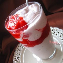 Godiva Strawberry White Chocolate Mint Frappé recipe