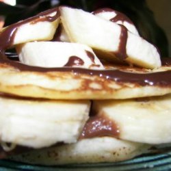 Banana Pancakes With Hazelnut Mascarpone Crème recipe