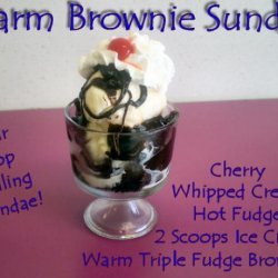 Chill Out Warm Brownie Sundae recipe