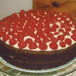 Chocolate Raspberry Torte With Mocha Cream Filling recipe