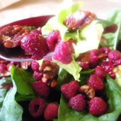 Mixed Green Salad With Raspberry Vinaigrette recipe