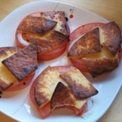 Broiled Tomato Slices With Gouda Cheese recipe