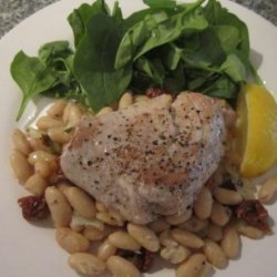 Tuna Steak With Cannellini Beans recipe