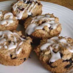 Iced Lemon Blueberry Muffins recipe