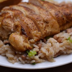 Spiced Chicken With Black-Eyed Peas and Rice recipe