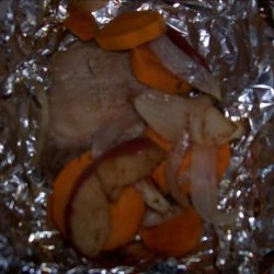 Pork and Sweet Potatoes Packets recipe